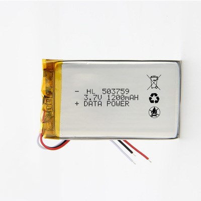软包方形美容仪超薄聚合物锂电池503759-1200mAh