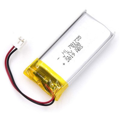 雾化器聚合物锂离子电池701735-380mAh